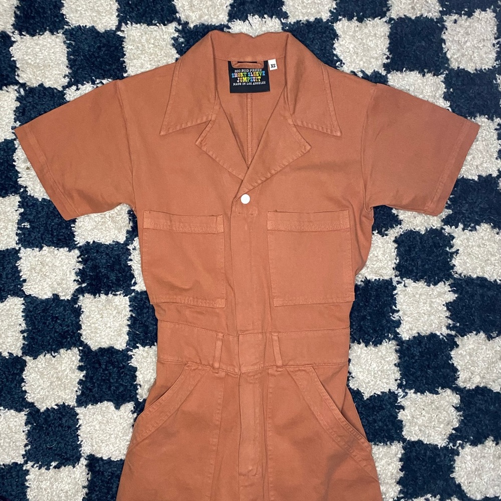 SOLD Big Bud Press Clay Red Jumpsuit XS